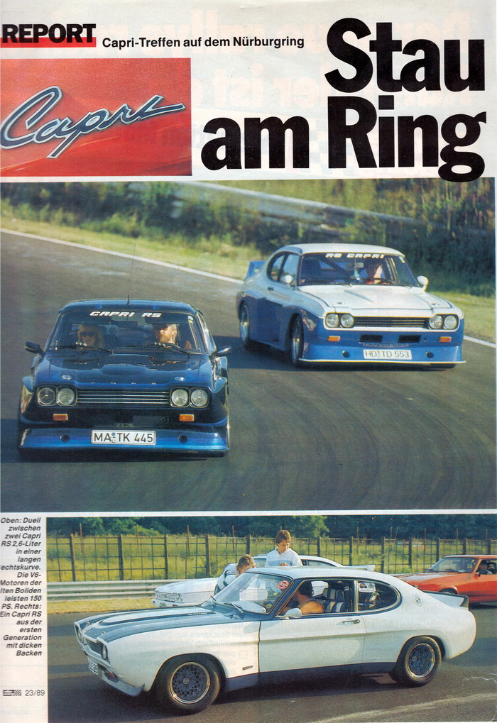 Reportagen danach in Motorport Magazinen
Reports afterwards in motorsport magazines
Reportages ensuite dans des magazines de sport automobile